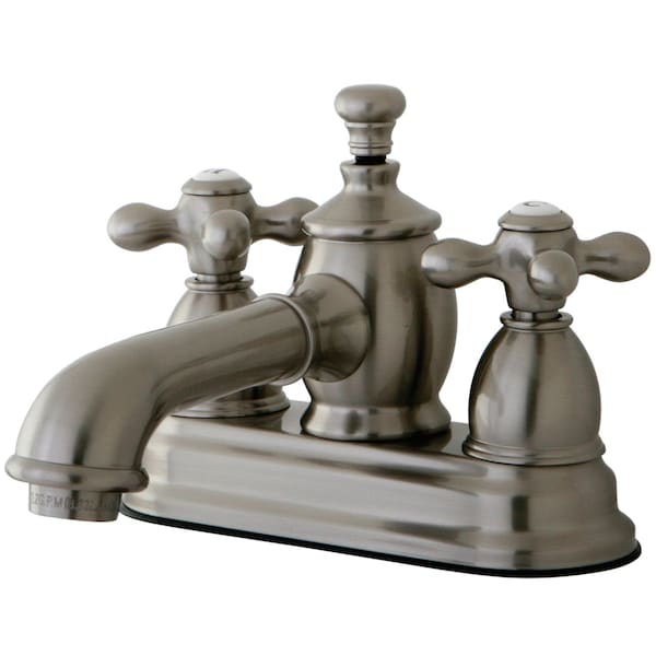 KS7008AX 4" Centerset Bathroom Faucet, Brushed Nickel
